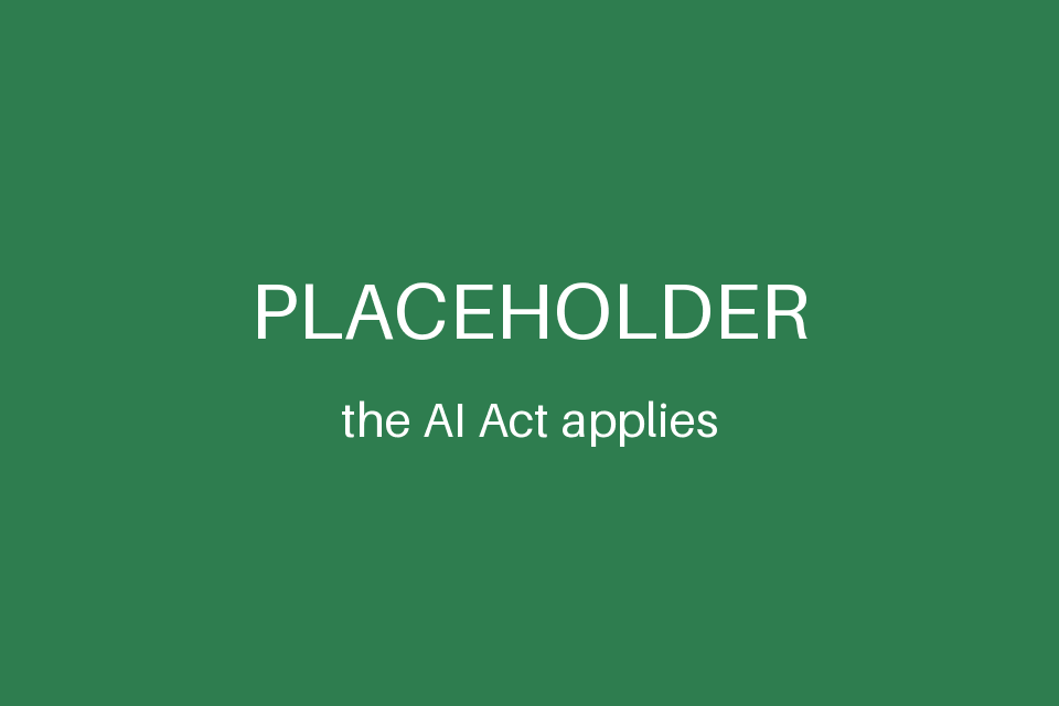 Placeholder picture for a system the AI Act applies to